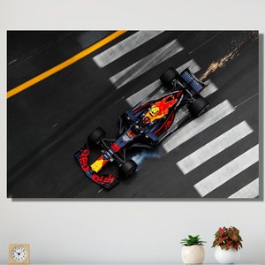 Max Verstappen Canvas Wall Art -  Max Verstappen Canvas Poster art Print art-Grand Prix F1 Wall Art - F1 Fan Gift - Red Bull Racing Poster