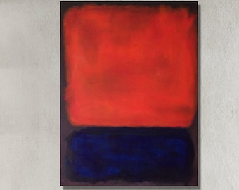 Toile Mark Rothko, oeuvre d'art murale Mark Rothko, impression sur toile affiche Mark Rothko, impression sur toile d'art mural affiche Rothko, peinture Rothko sur toile