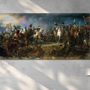 Francois Gerard Napoleon Reproduction Canvas Wall Art Print Poster - Battle Of Austerlitz 1805 Francois Pascal Simon Gerard Painting Gallery