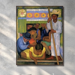 Diego Rivera Flower Carrier Canvas Wall Art - Diego Rivera Home Decor Canvas Wall Art Poster - Diego Rivera CANVAS