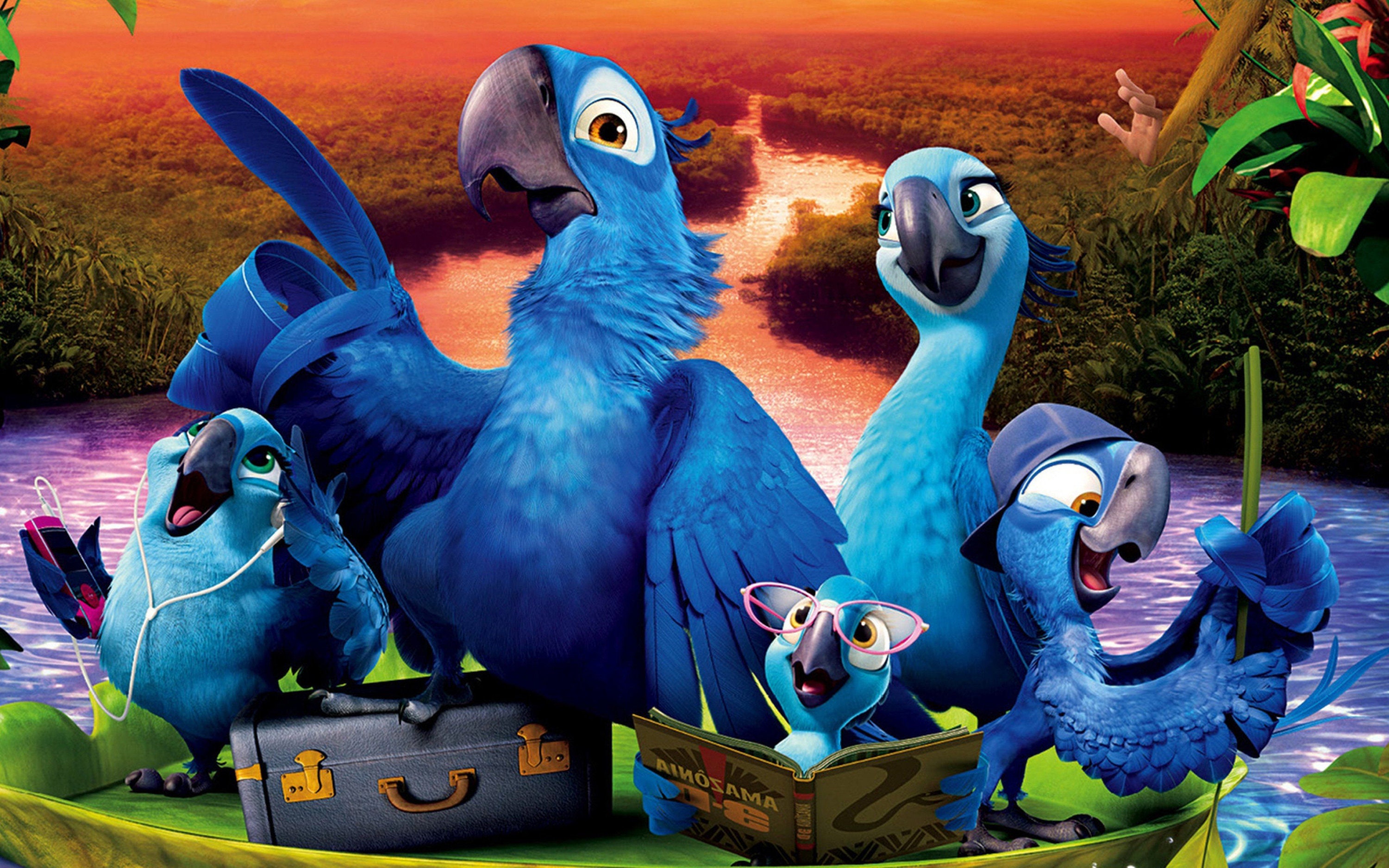 Rio Parrot Canvas, Animation Rio Canvas Print Art, Rio Wall Art,cartoon ...