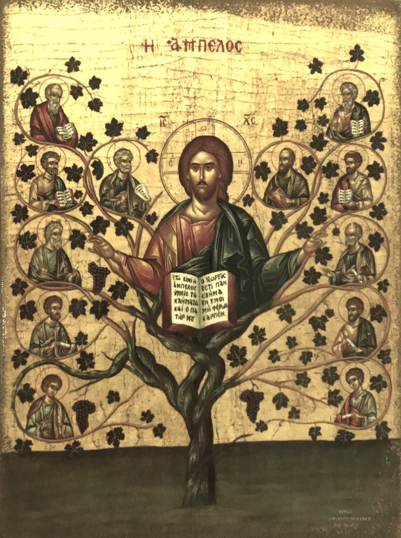 Jesus Christ Greek Orthodox Icon Modern Canvas Wall Art Poster Home ...