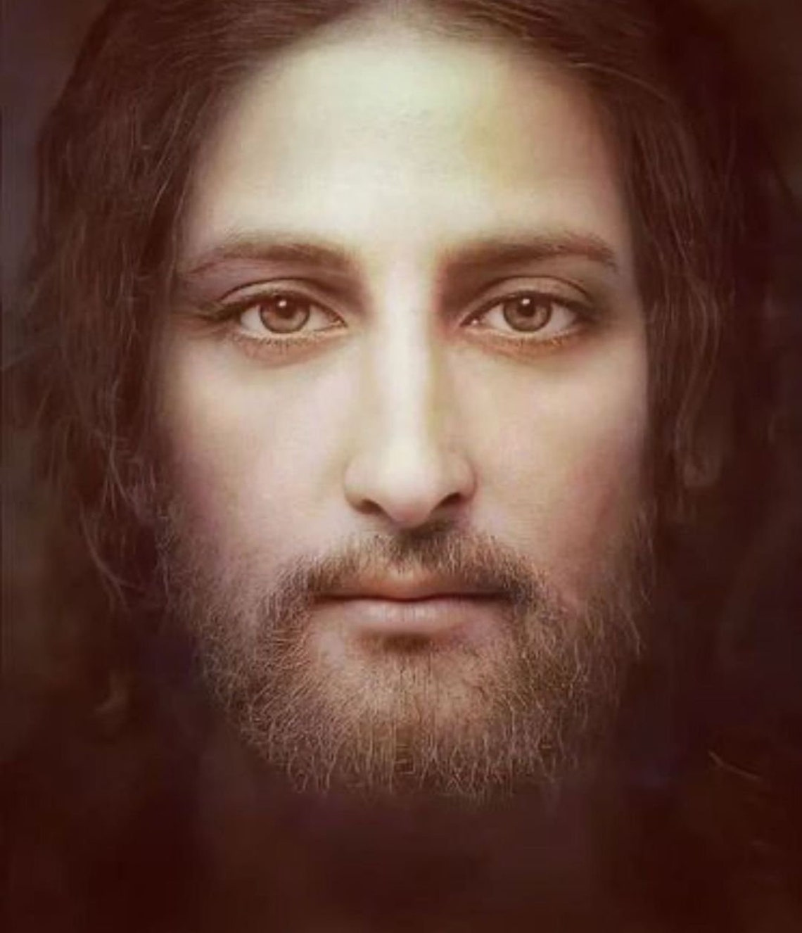 Real Face of Jesus Christ Canvas Wall Art Poster Jesus Divine Mercy Print Home Decor Hanging