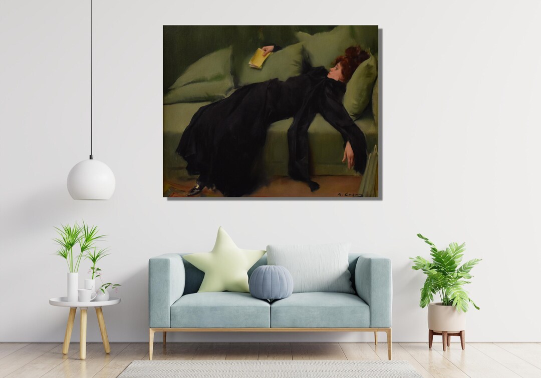 Decadent Young Woman - Wall Art, After the Dance (1899) by Ramon Casas ...