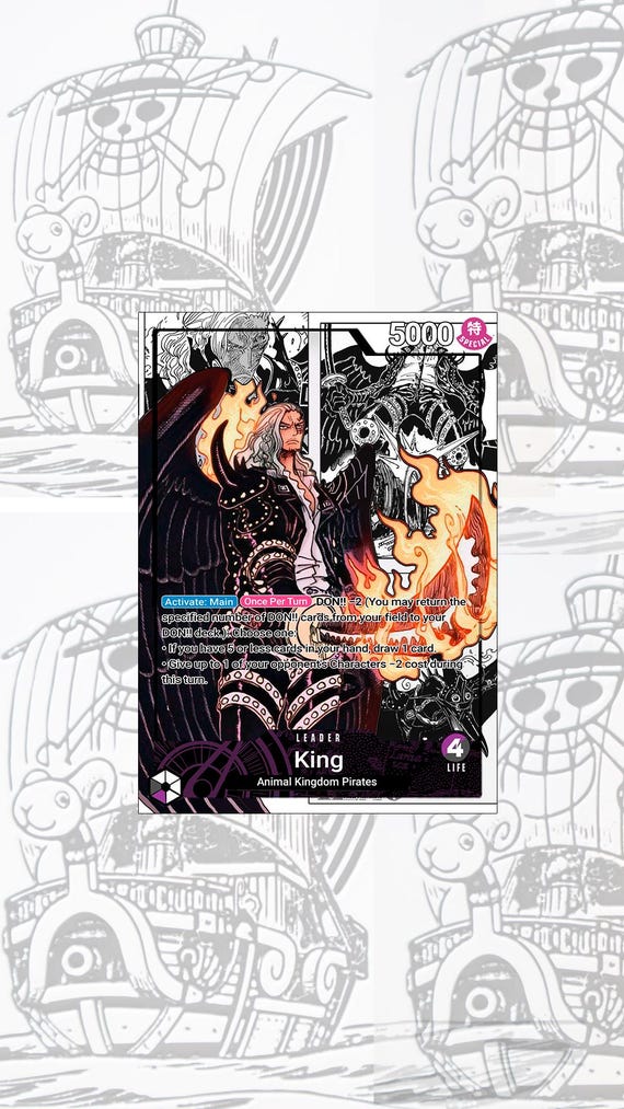 OP08 King Custom Leader One Piece TCG - Etsy