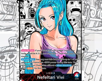 EB03 Nefeltari Vivi V.3 Custom Leader One Piece TCG