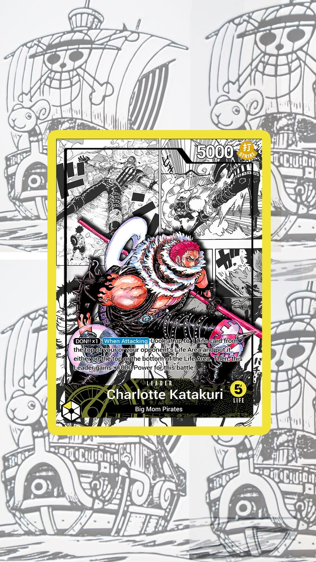 OP03 Custom Leader One Piece TCG - Etsy