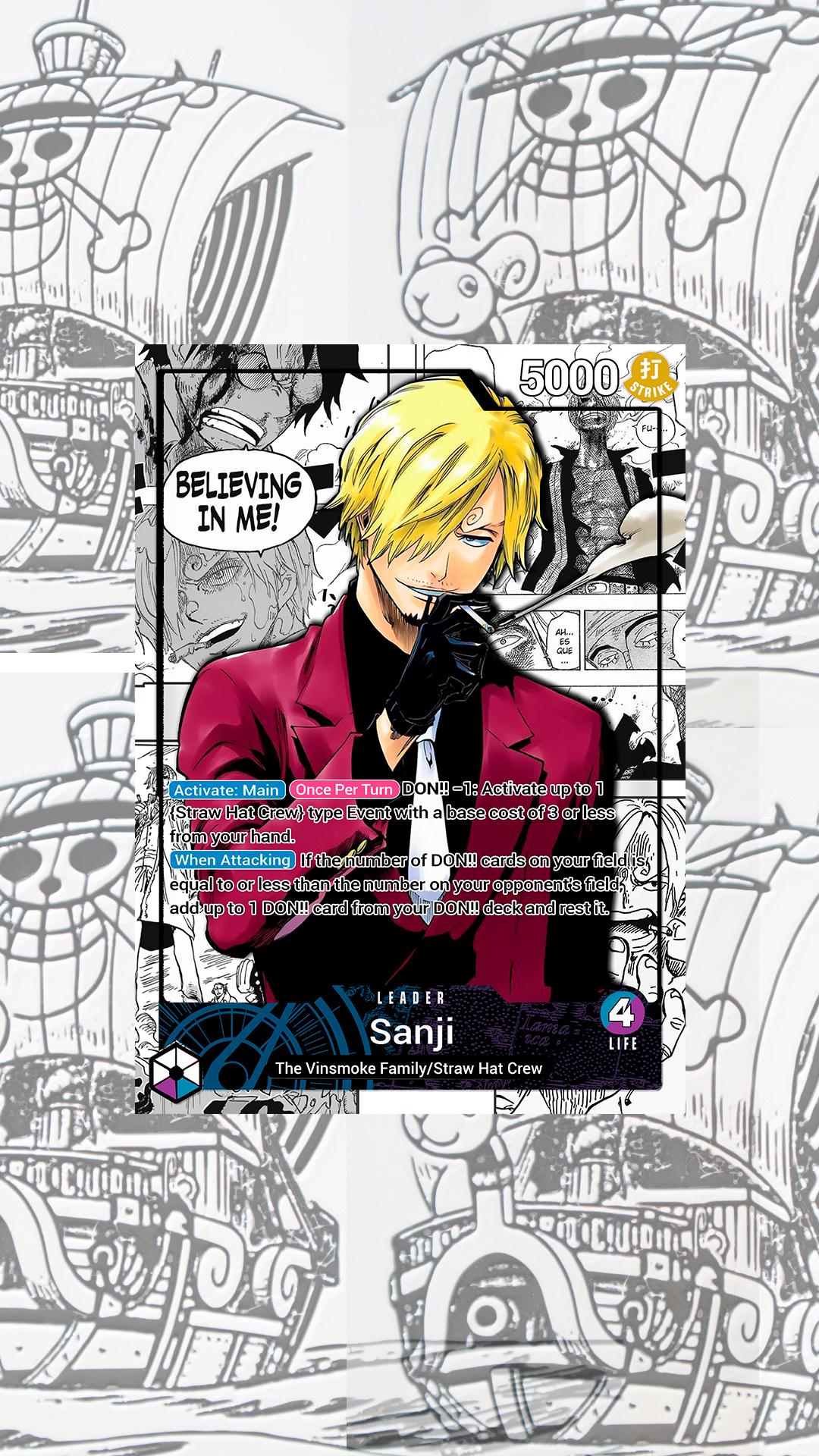 OP12 Sanji V.2 Custom Leader One Piece TCG - Etsy