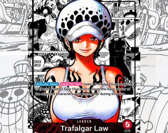OP14 Trafalgar Law V.2  Custom Leader One Piece TCG