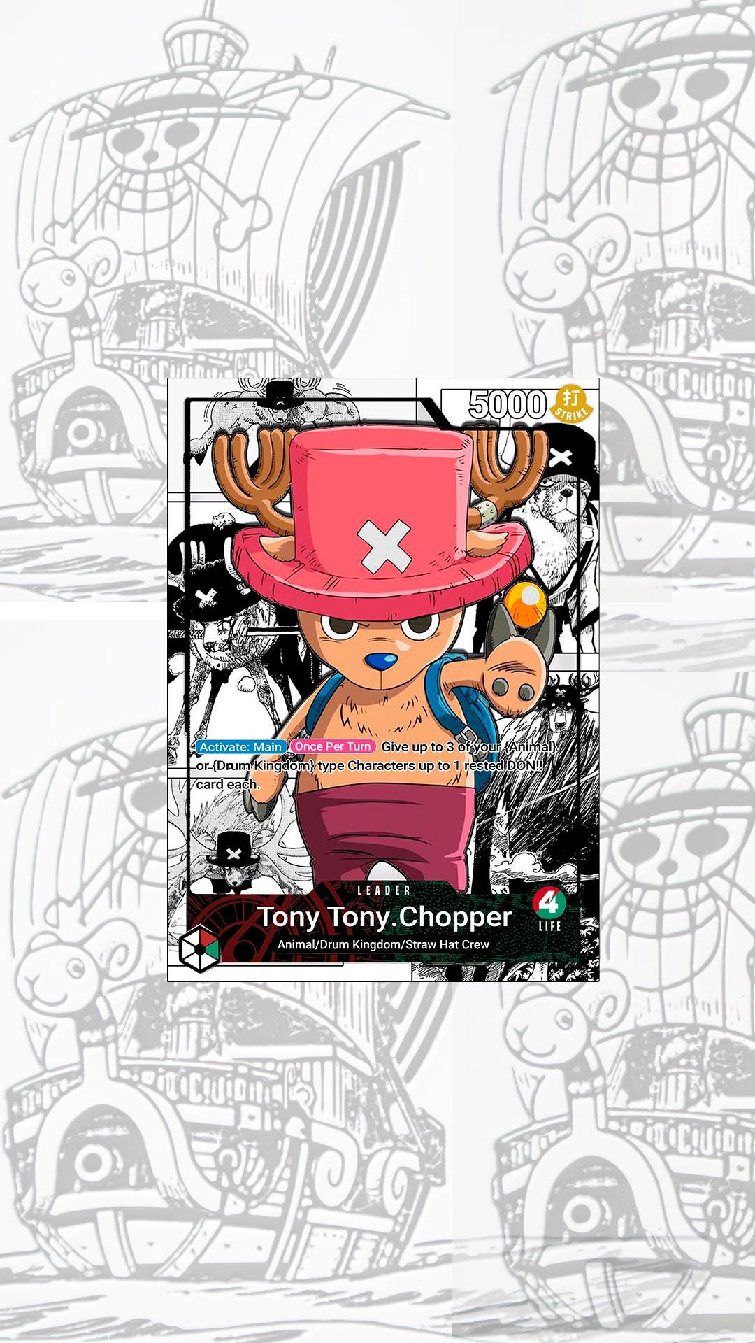 OP08 Chopper Custom Leader One Piece TCG - Etsy