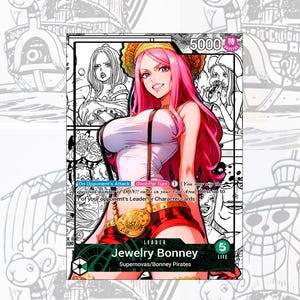 OP07 Jewelry Bonney Custom Leader One Piece TCG