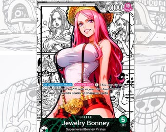 OP07 Jewelry Bonney Custom Leader One Piece TCG