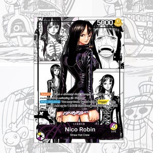 OP09 Nico Robin Water7 Custom Leader One Piece TCG