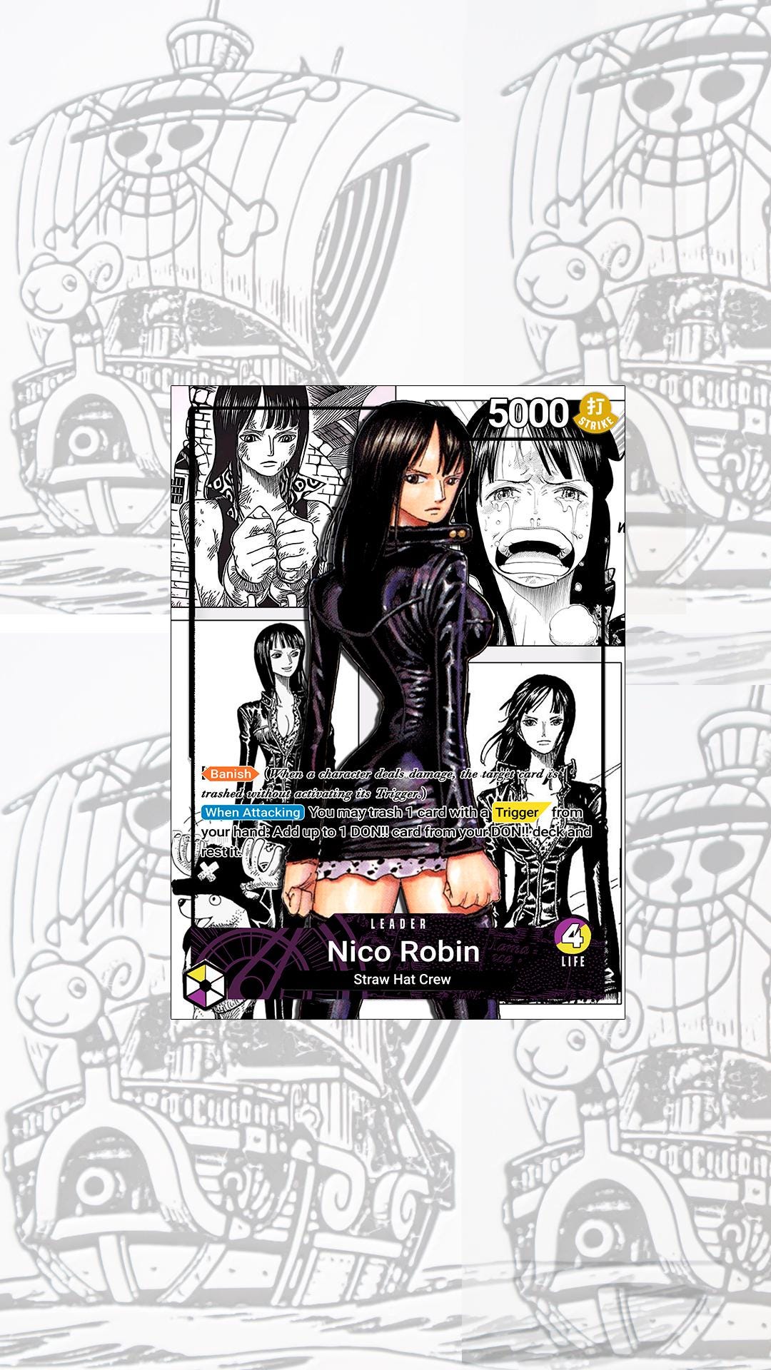 Nico Robin Card Sleeves - Etsy Nico Robin Card Sleeves - Etsy