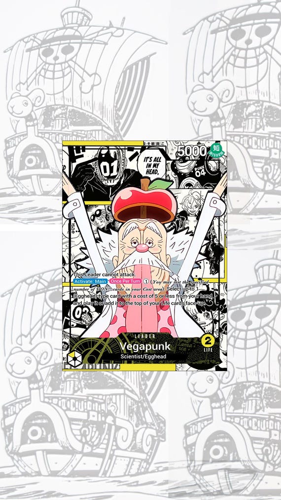 OP07 Dr. Vegapunk Custom Leader One Piece TCG - Etsy