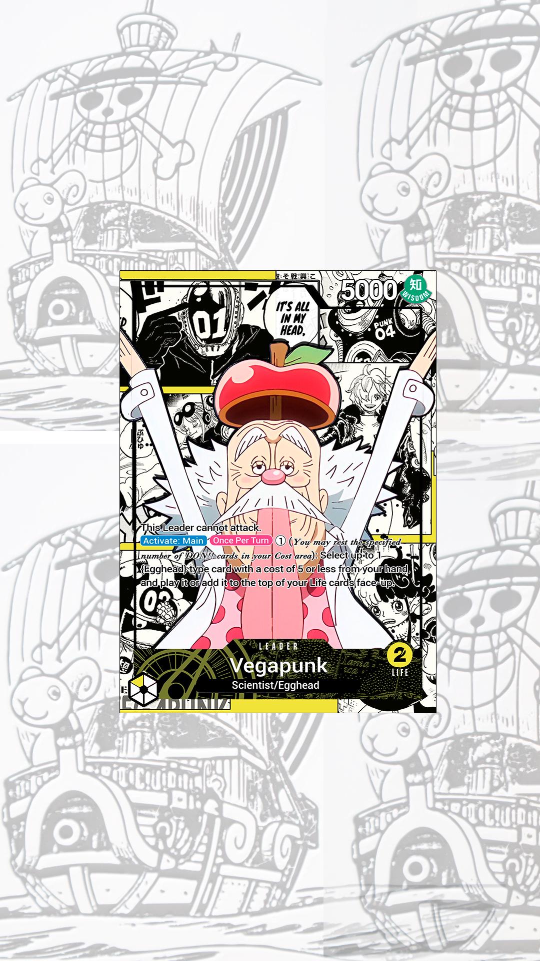 OP07 Dr. Vegapunk Custom Leader One Piece TCG - Etsy