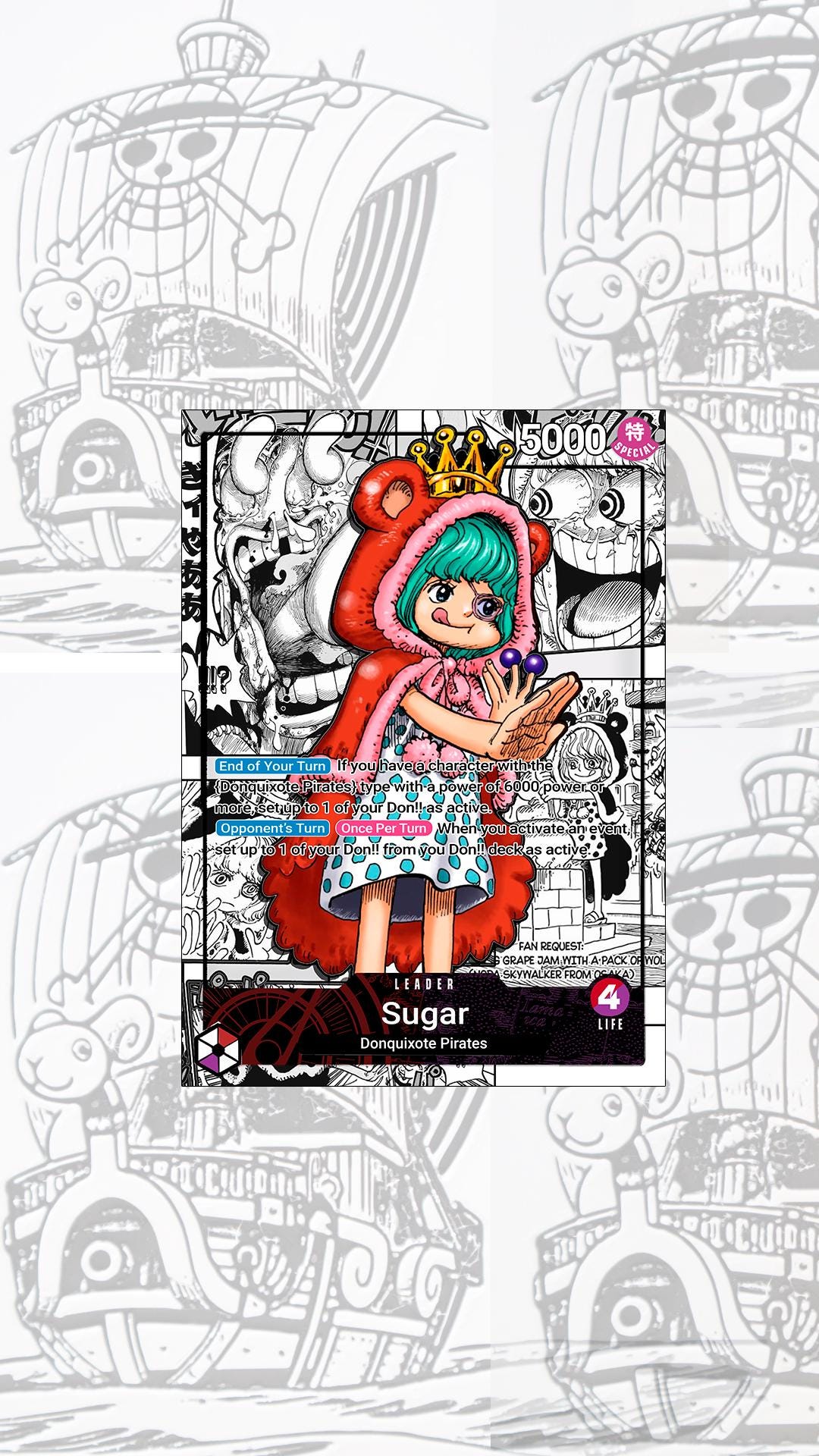 OP10 Sugar Custom Leader One Piece TCG - Etsy