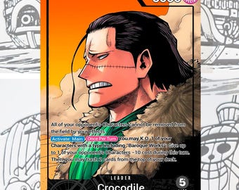 OP14 Crocodile V.2 Custom Leader One Piece TCG