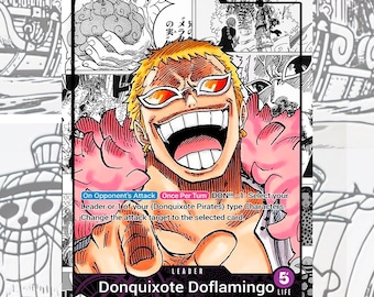 OP14 Doflamingo Custom Leader One Piece TCG