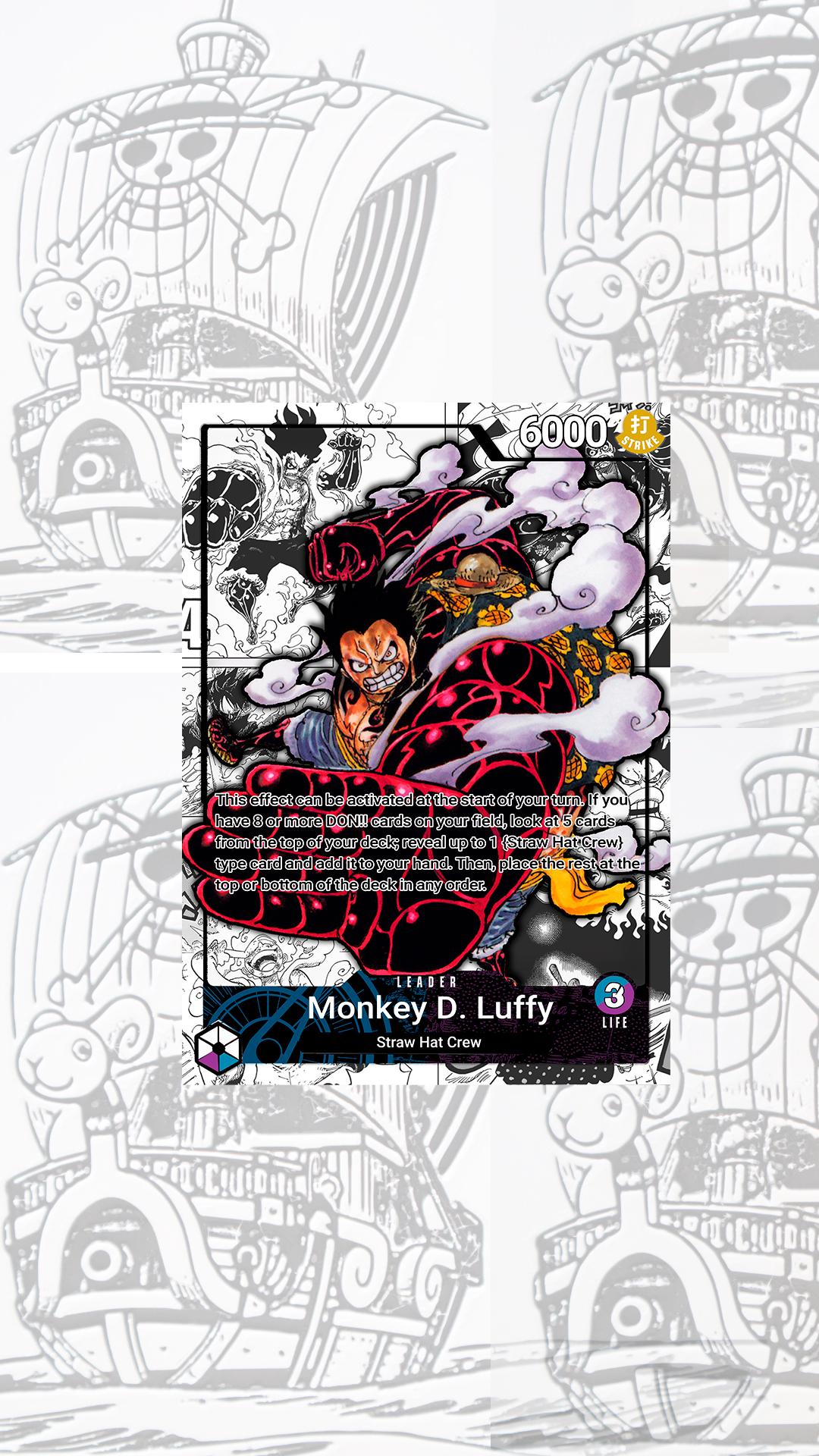 OP11 Luffy BP Gear4 Custom Leader One Piece TCG - Etsy