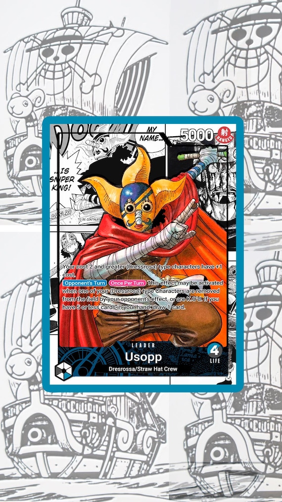 OP10 Usopp Custom Leader One Piece TCG - Etsy