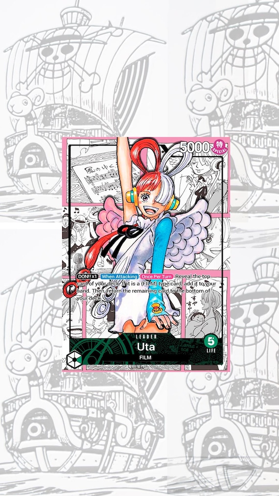 ST11 Green Uta Custom Leader One Piece TCG - Etsy