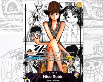 OP09 Nico Robin Junger benutzerdefinierter Anführer One Piece TCG