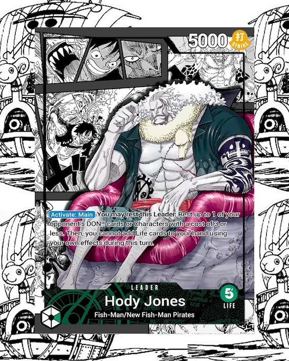 OP06 Hody Jones Custom Leader One Piece TCG - Etsy