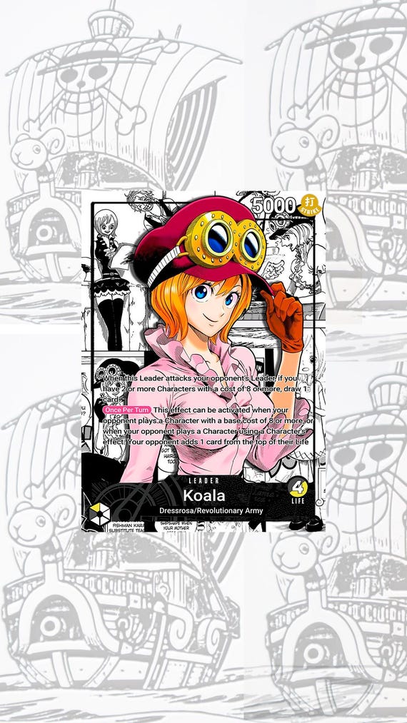 OP12 Koala Custom Leader One Piece TCG - Etsy Canada