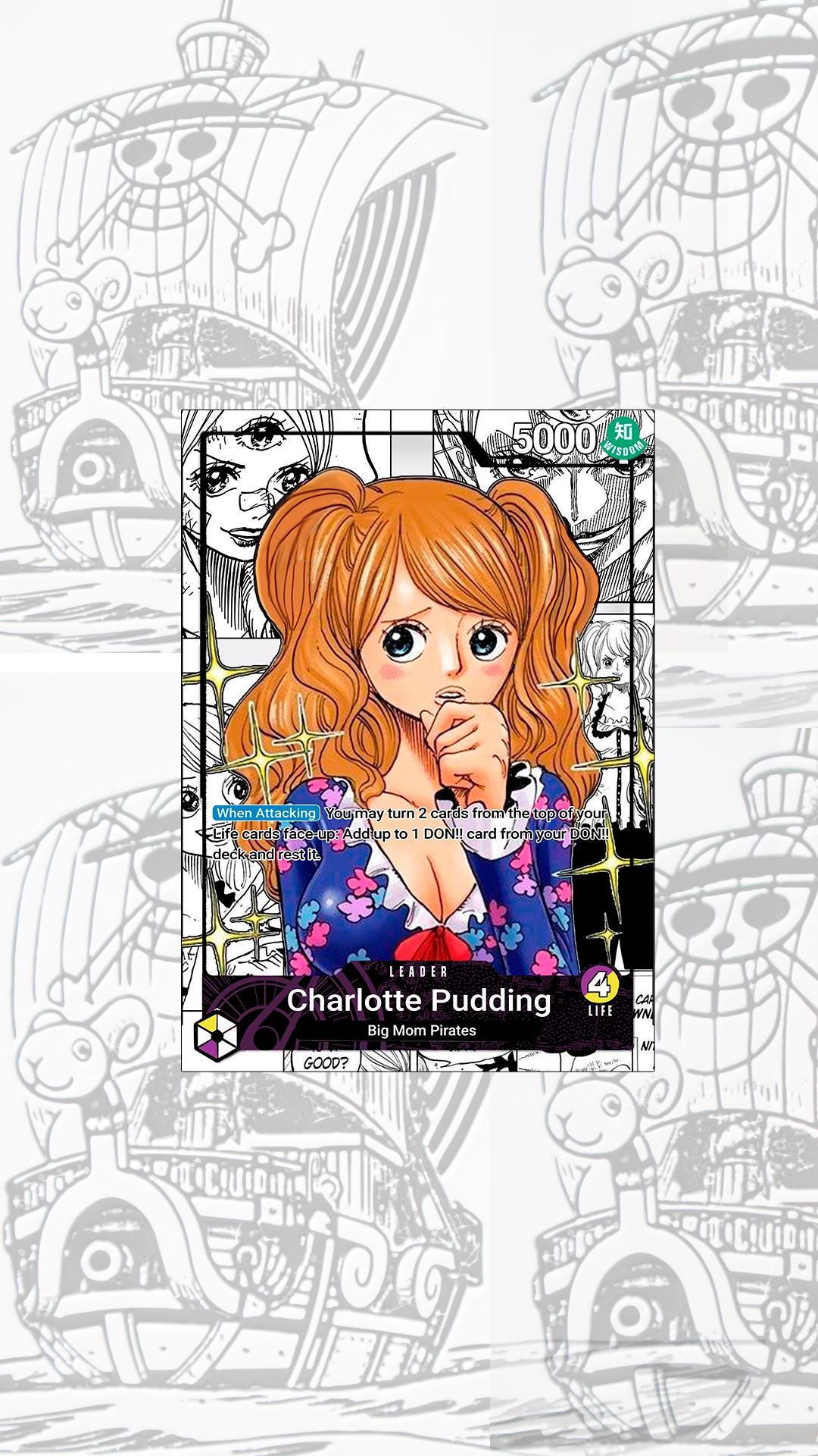 OP08 Pudding Custom Leader One Piece TCG - Etsy