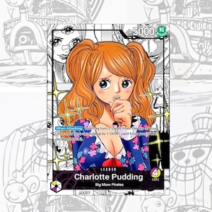 OP08 Pudding Custom Leader One Piece TCG