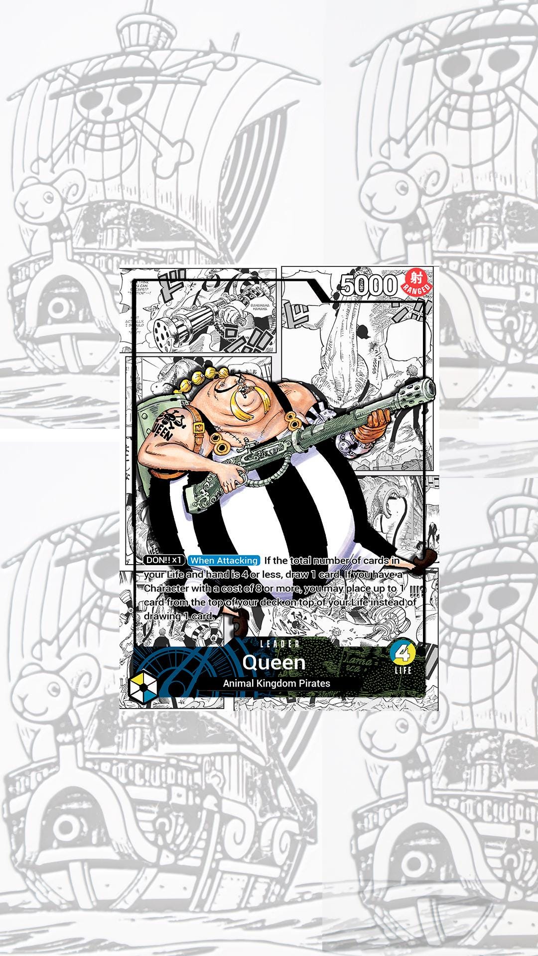 OP04 Queen Custom Leader One Piece TCG - Etsy
