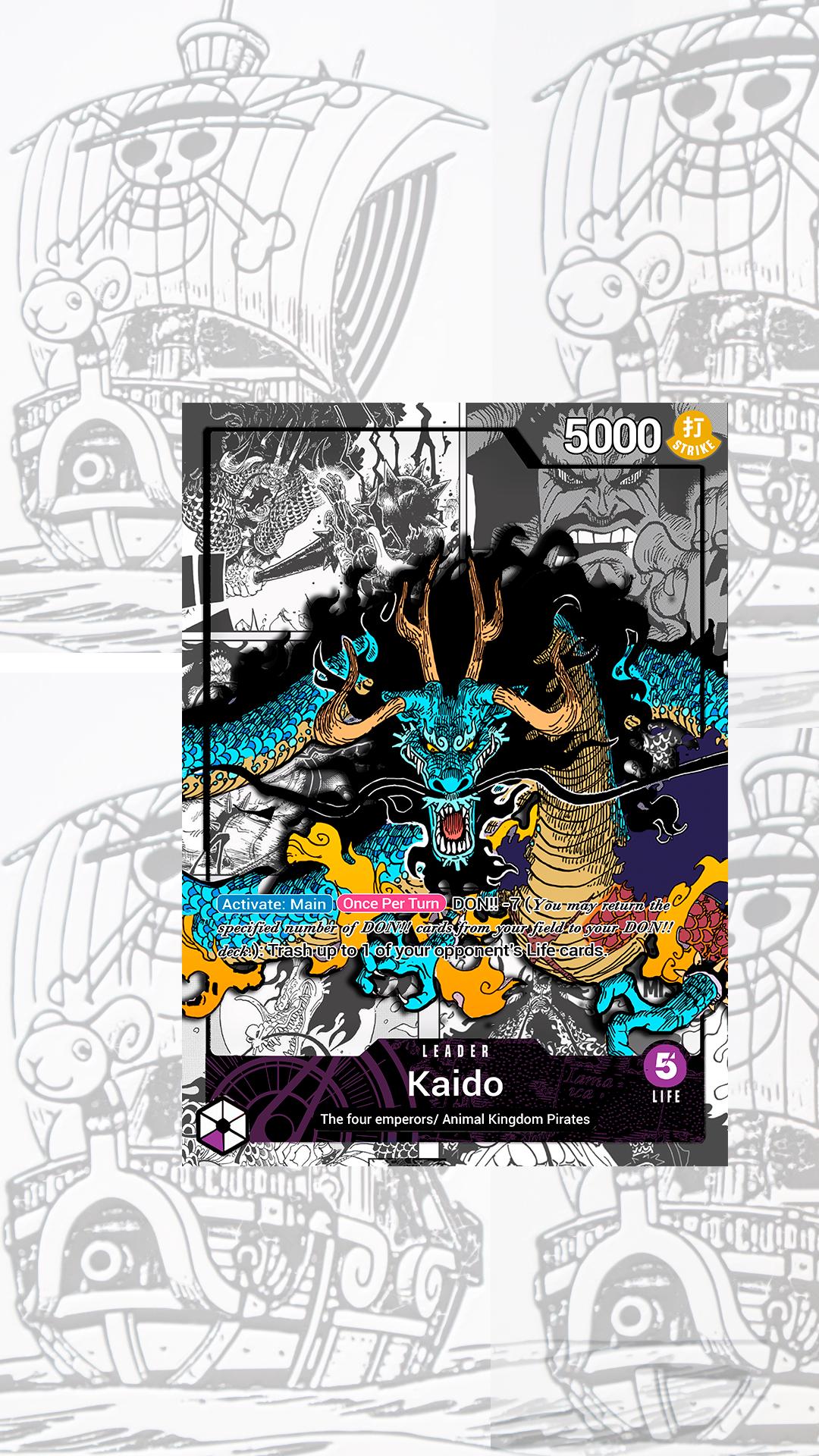 One Piece Kaido Card - Etsy