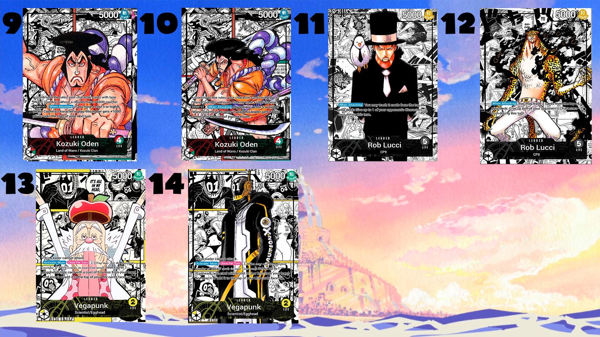 OP07 Kozuki Oden Custom Leader One Piece TCG - Etsy
