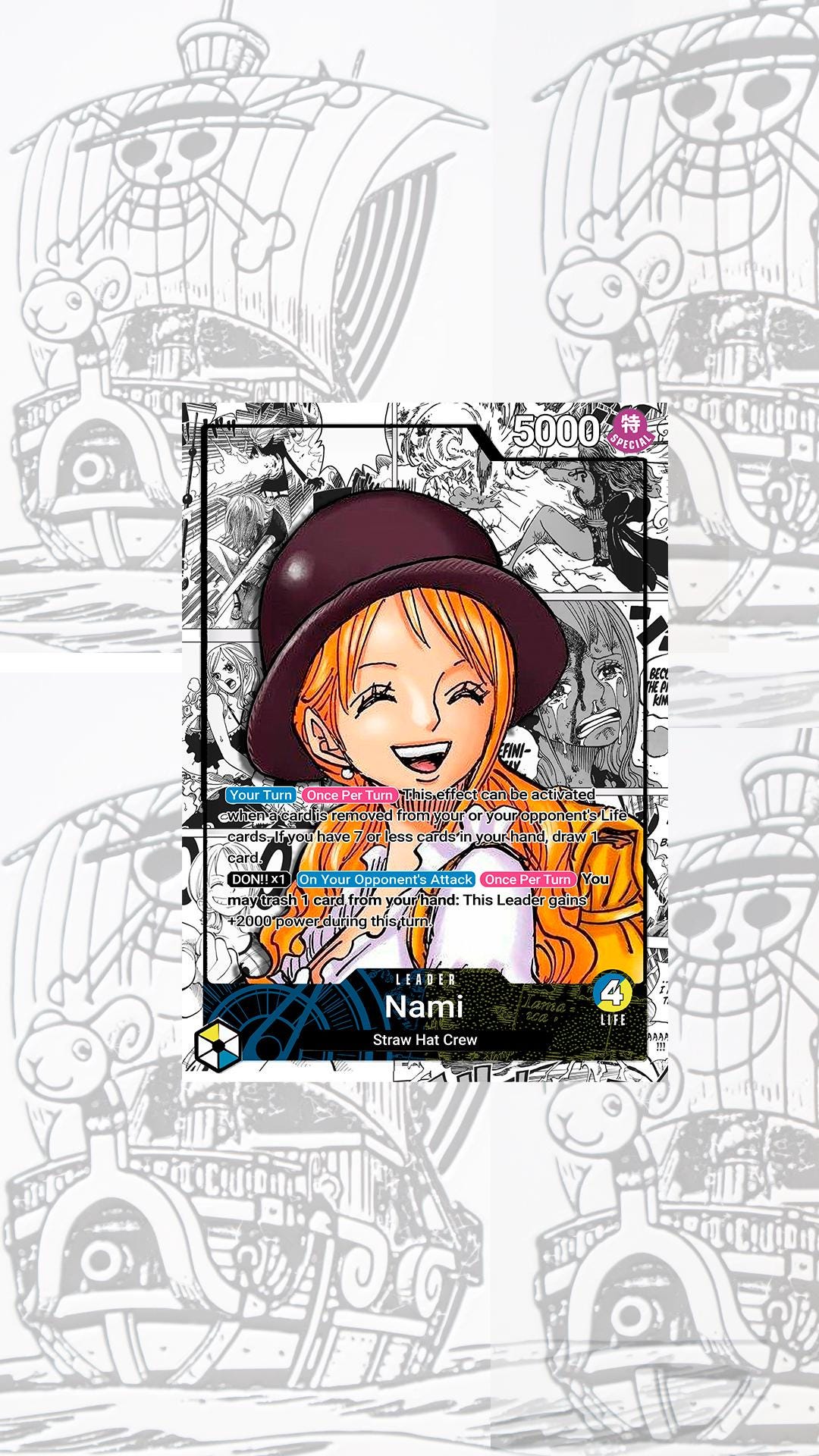 OP11 Nami BY Custom Leader One Piece TCG - Etsy