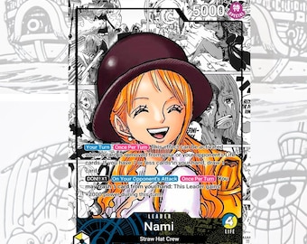 OP11 Nami BY Custom Leader One Piece TCG - Etsy