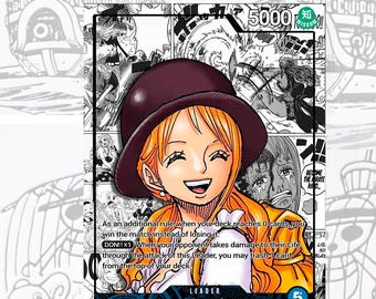 OP03 Blue Nami Custom Leader One Piece TCG
