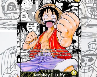 OP15 Yellow Luffy Custom Leader One Piece TCG
