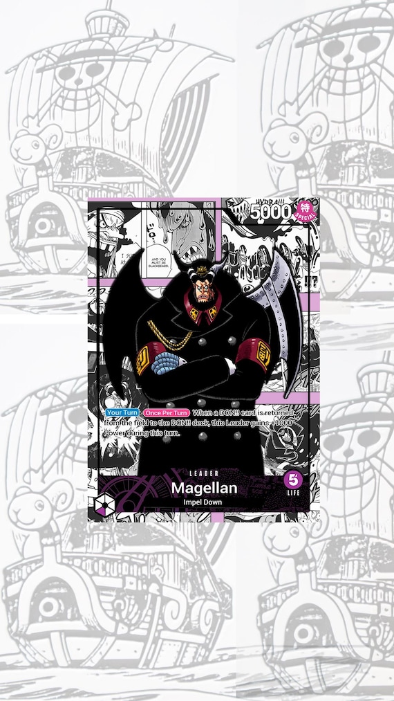 one piece card game magellan OP05 Magellan Custom Leader One Piece TCG