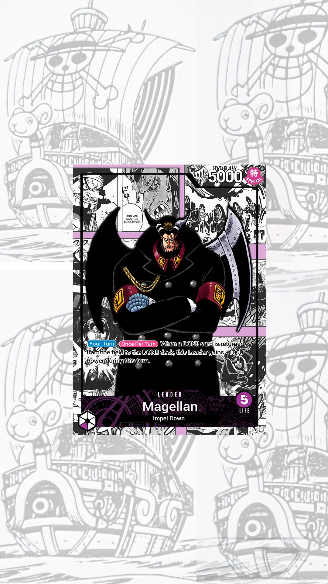 OP05 Magellan Custom Leader One Piece TCG - Etsy