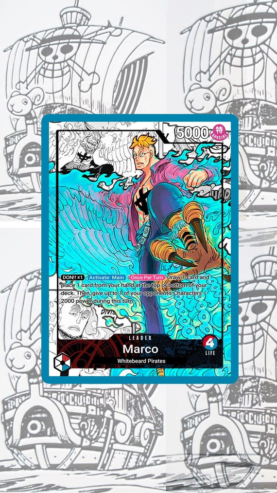 OP08 Marco Custom Leader One Piece TCG - Etsy