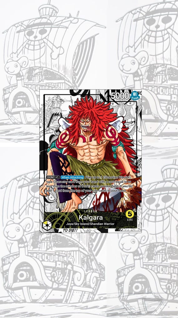 kalgara one piece tcg deck OP08 Custom Leader 22 Rarity Kalgara - Adventure on Kami's