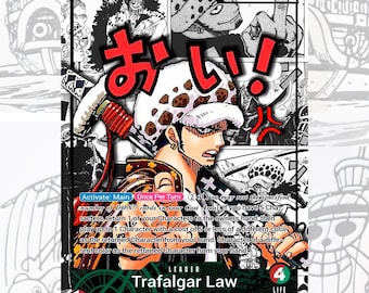 ワンピース プロキシカード ホロ - トラファルガー・ロー リーダー