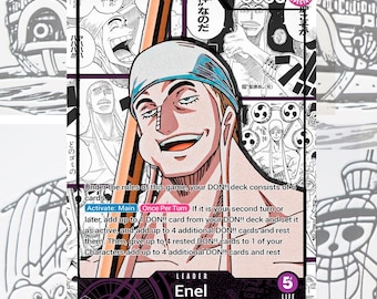 OP15 P Enel V.1 Custom Leader One Piece TCG