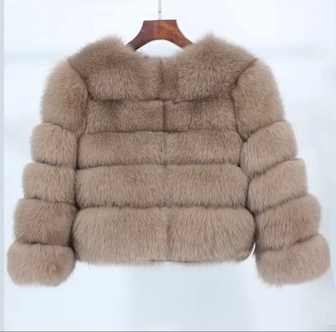 Real Fox Fur Bubble Coat Etsy