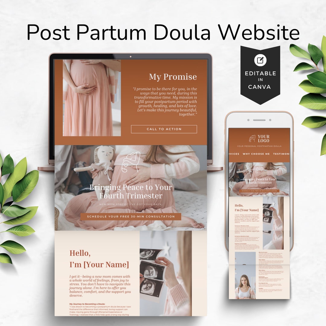 Postpartum Doula Website Template, Doula Website, Web Template for Postpartum Doula Website Template, Doula Website, Web Template for