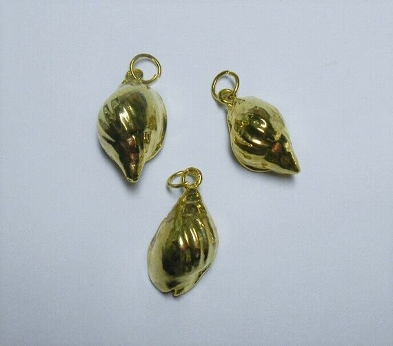 Wholesale-24k Gold Hand Dipped Real Conch Shell 1… - image 2