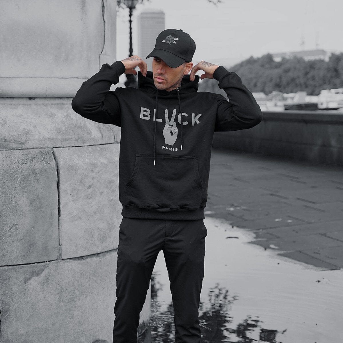 Blvck Paris  All black hoodies, clothing and accessories.