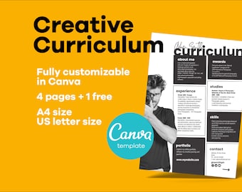 Creative Resume Template for Canva