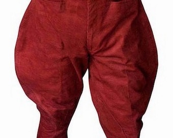 Horse Riding Pant, Cotton Trousers , Breeches for Men, Vintage Steampunk